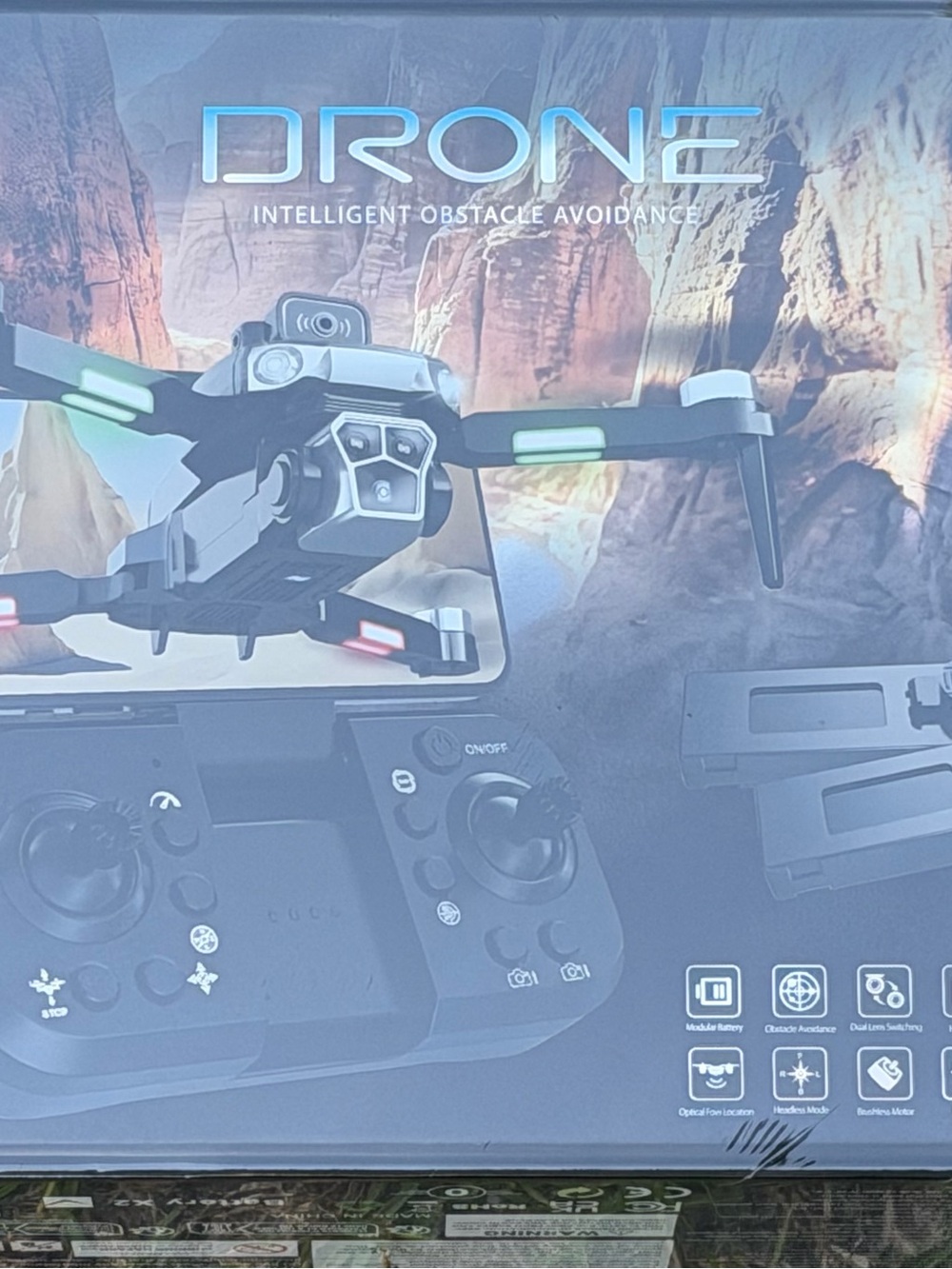 Drone with Intelligent Obstacle Avoidance - Black